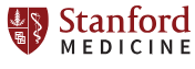 Stanford Medicine logo with a shield and text.